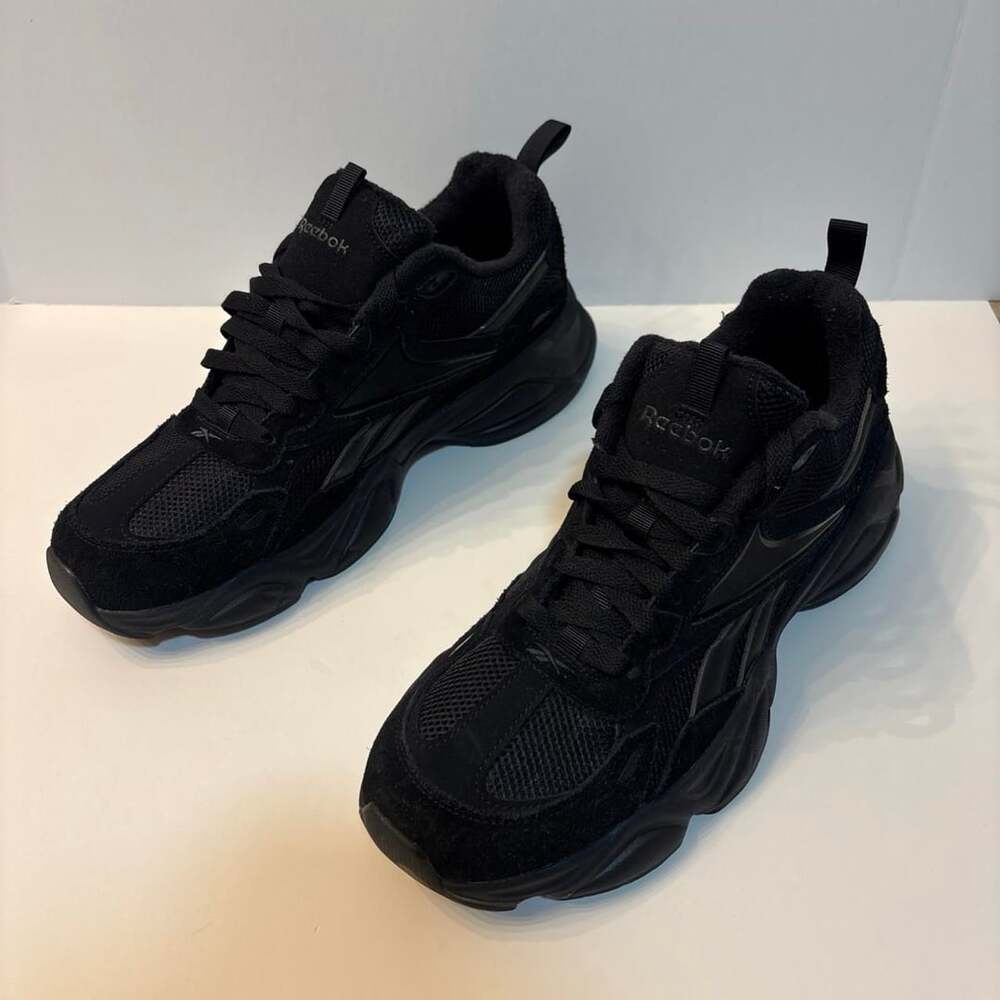 Reebok Royal Charge Chunky Y2K Men's Triple Black Sneakers 11.5